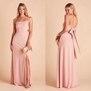 Small Birdy Grey Benny Crepe Maxi Dress in Dusty Rose